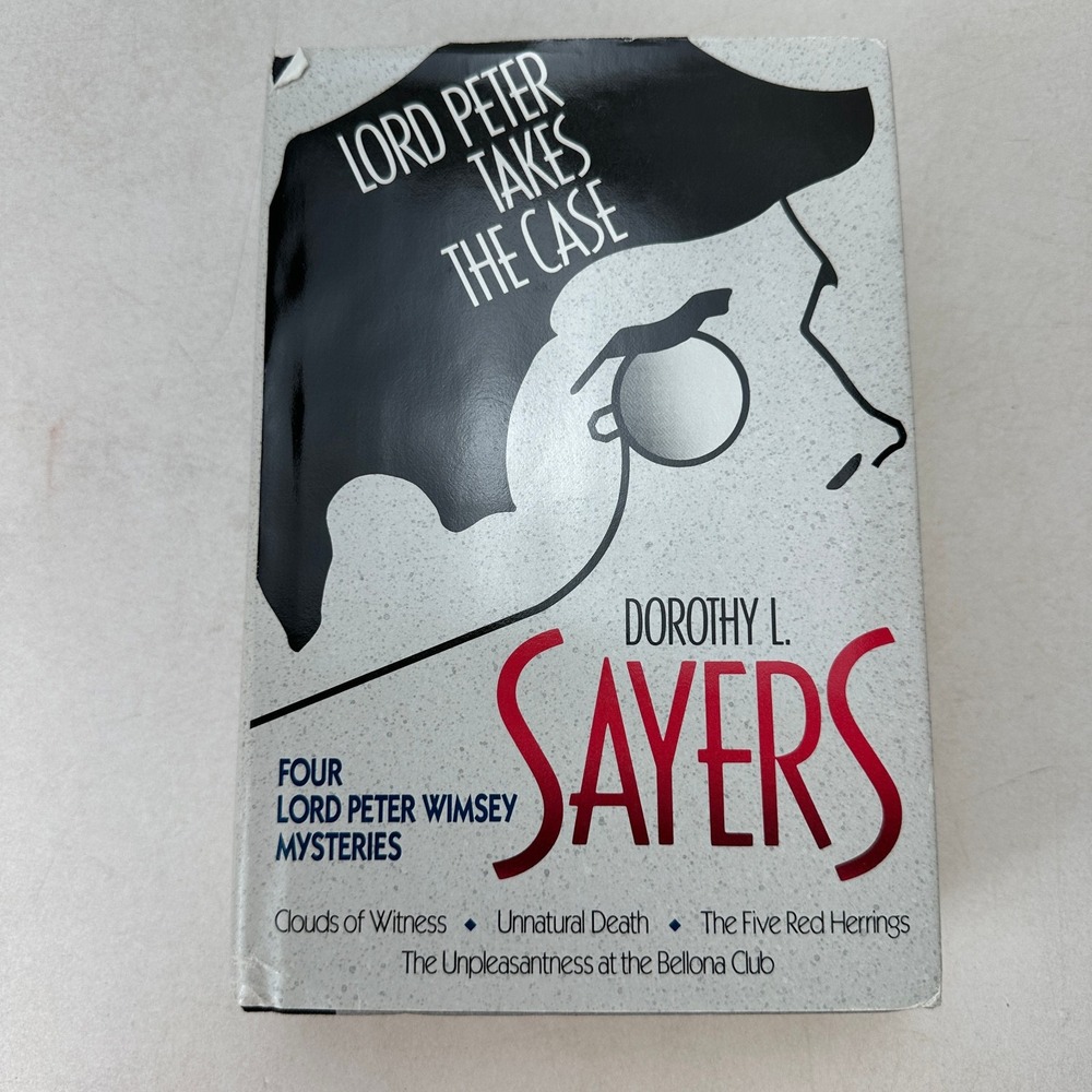 Lord Peter Takes the Case Dorothy L Sayers HC DJ 1989 Four Wimsey Mysteries BOMC